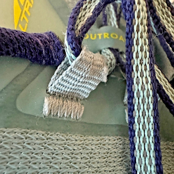 altra womens outroad 2 road to trail running shoes blue/lime size 9 - Picture 9 of 9